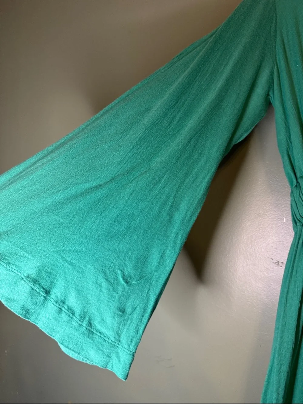 Free People FP Beach Seagram Maxi Dress Swim Coverup Deep V and relaxed sleeve
